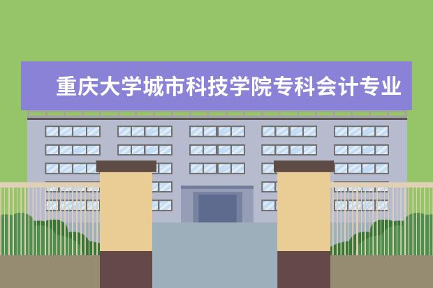 重庆大学城市科技学院专科会计专业多少分？