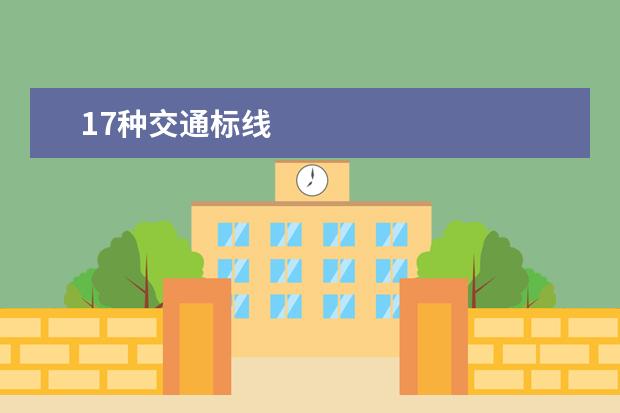 17种交通标线