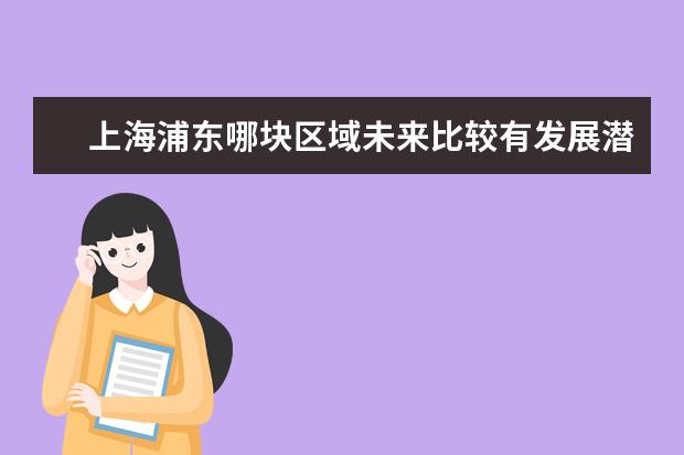 上海浦东哪块区域未来比较有发展潜力，临港、祝桥、川沙？