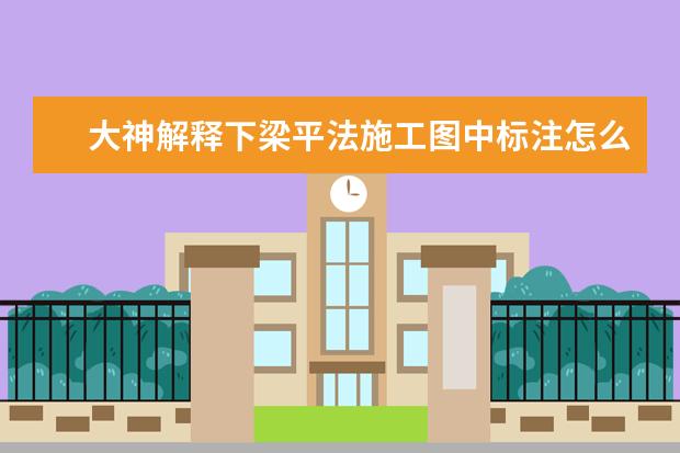 大神解释下梁平法施工图中标注怎么理解?