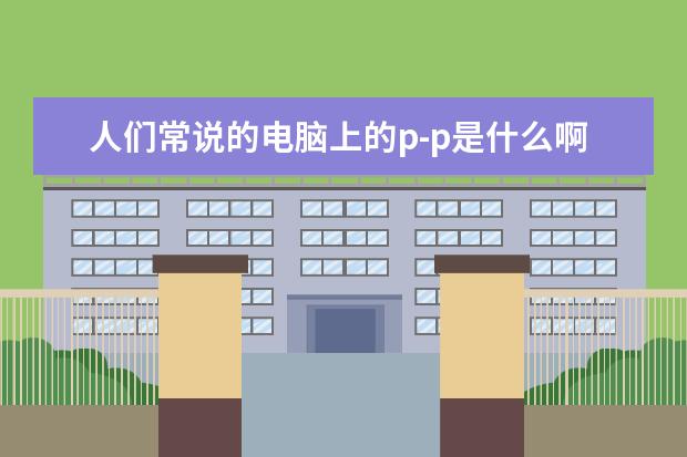 人们常说的电脑上的p-p是什么啊?~~(还有插p是什么 ?)