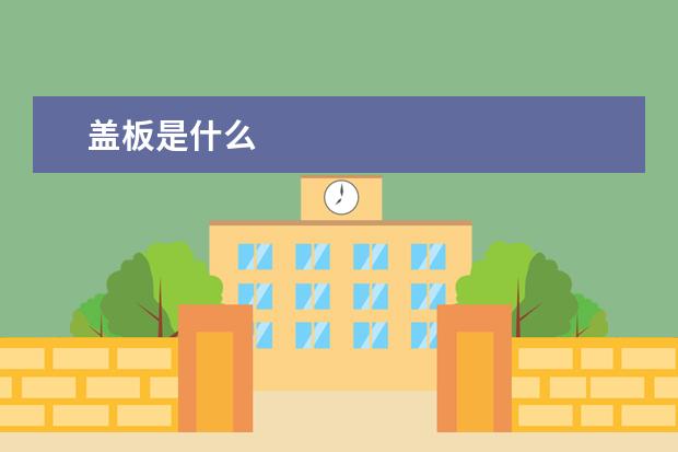 盖板是什么