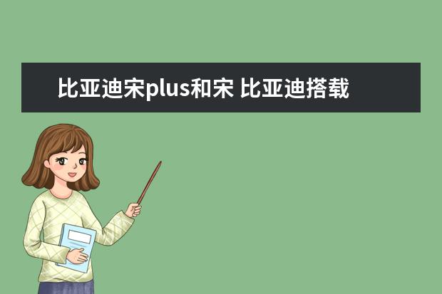 比亚迪宋plus和宋 比亚迪搭载刀片电池的车型
