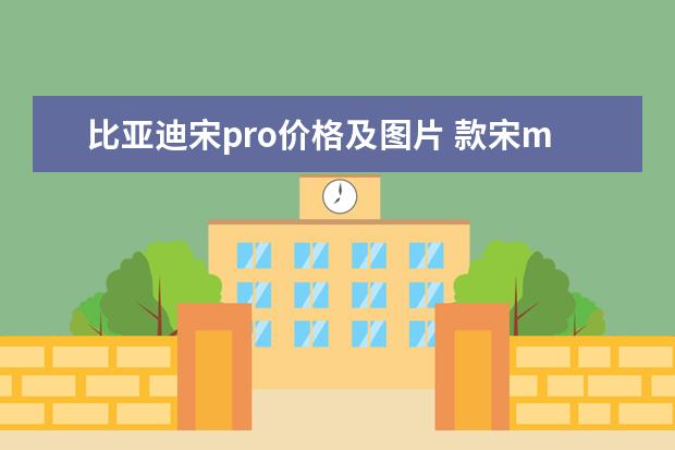 比亚迪宋pro价格及图片 款宋maxdmi仅售14万