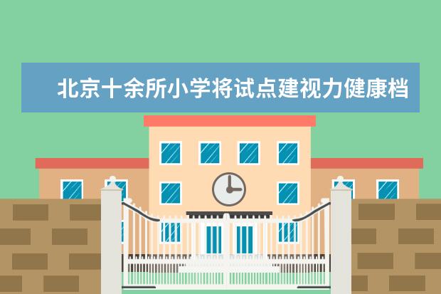 北京十余所小学将试点建视力健康档案和监测网络