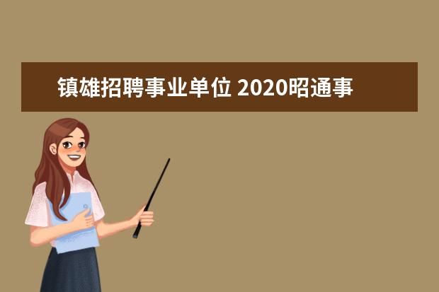 镇雄招聘事业单位 2020昭通事业单位考试,只考综合应用A类么?
