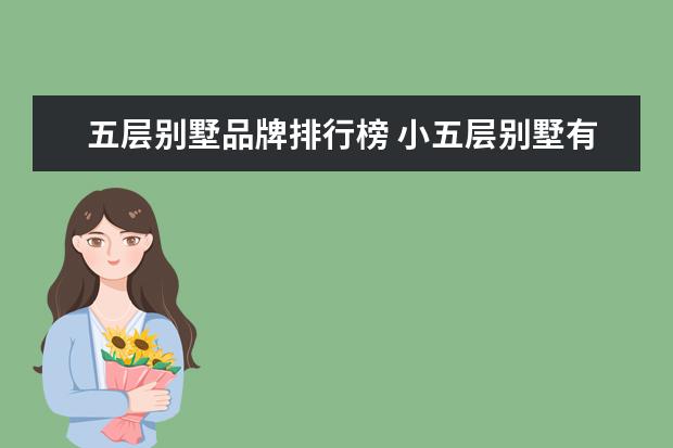 五层别墅品牌排行榜 小五层别墅有必要装电梯么?