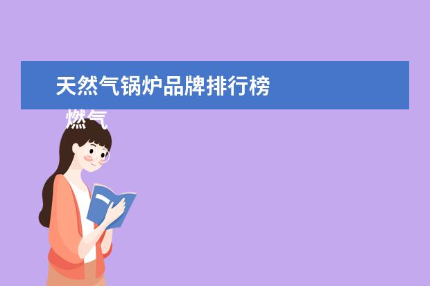 天然气锅炉品牌排行榜 
  燃气热水器排名前十名