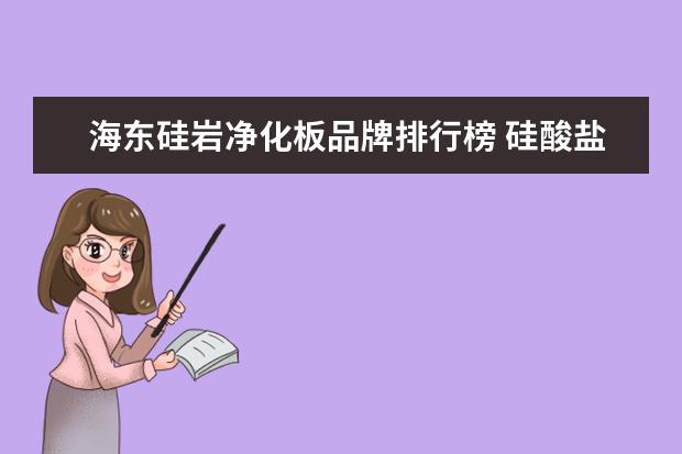 海东硅岩净化板品牌排行榜 硅酸盐与硅岩净化板一样吗