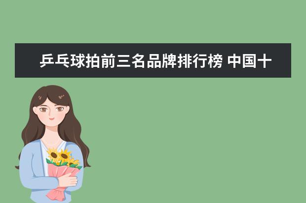 乒乓球拍前三名品牌排行榜 中国十大乒乓球拍排名