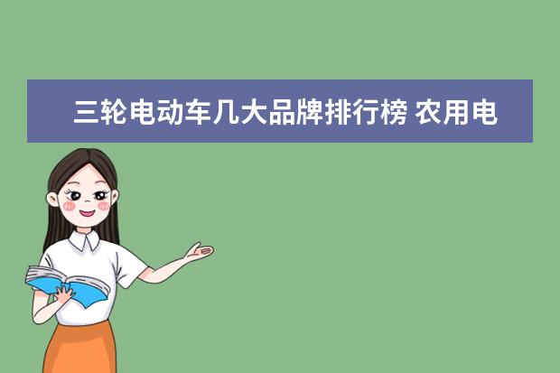 三轮电动车几大品牌排行榜 农用电动三轮车10大品牌