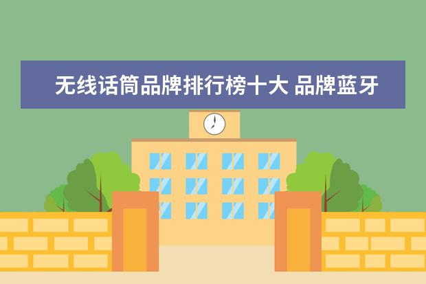 无线话筒品牌排行榜十大 品牌蓝牙耳机前十名