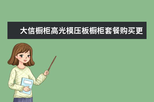 大信橱柜高光模压板橱柜套餐购买更实惠 橱柜推荐