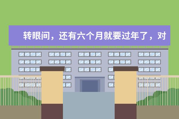 转眼间，还有六个月就要过年了，对此，你想说什么？？