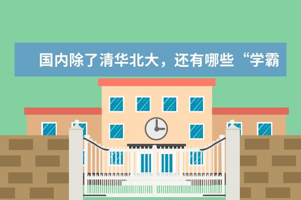 国内除了清华北大，还有哪些“学霸级”的985大学？