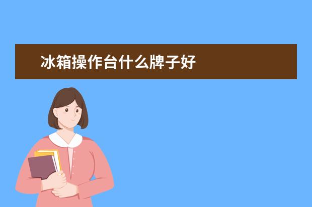 冰箱操作台什么牌子好