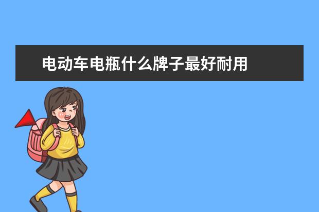 电动车电瓶什么牌子最好耐用