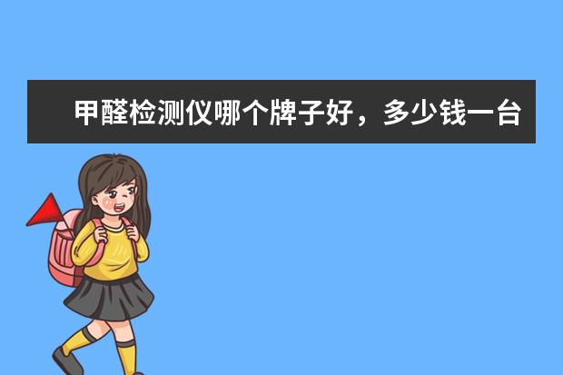 甲醛检测仪哪个牌子好，多少钱一台？