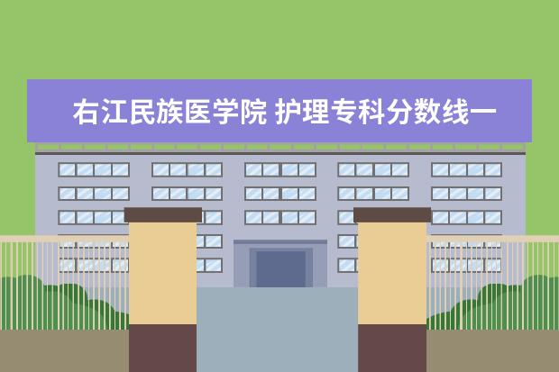 右江民族医学院 护理专科分数线一般是多少？