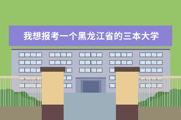 我想报考一个黑龙江省的三本大学 有可以推荐的吗