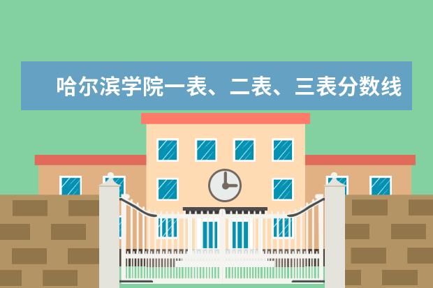 哈尔滨学院一表、二表、三表分数线各是多少？ 它的会计学（注册会计师方向）专业怎么样？