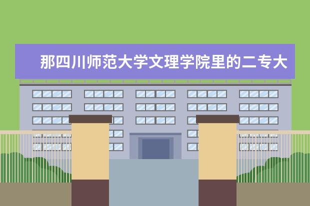 那四川师范大学文理学院里的二专大概要多少分呢?