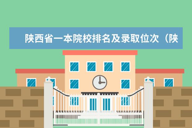 陕西省一本院校排名及录取位次（陕西一本大学排名）