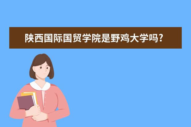 陕西国际国贸学院是野鸡大学吗?