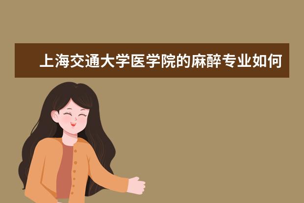 上海交通大学医学院的麻醉专业如何?
