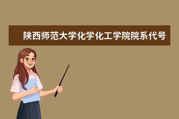 陕西师范大学化学化工学院院系代号是多少啊？哪位大侠可以告诉我一下嘛，感激么不尽