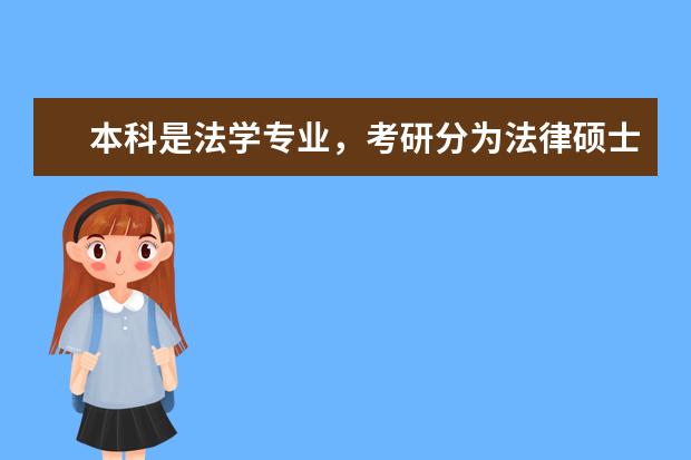 本科是法学专业，考研分为法律硕士和法学硕士，本科是法学专业可以考（中国人大法律研究生考试）