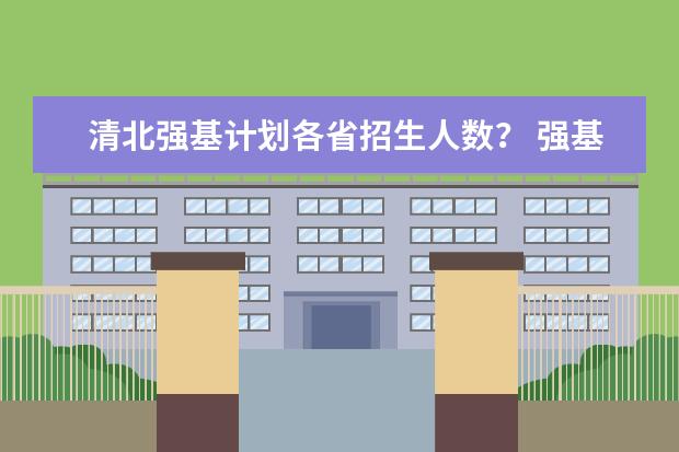 清北强基计划各省招生人数? 强基计划各省录取人数
