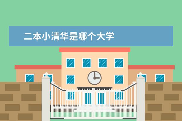 二本小清华是哪个大学