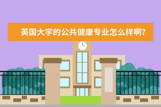 英国大学的公共健康专业怎么样啊??