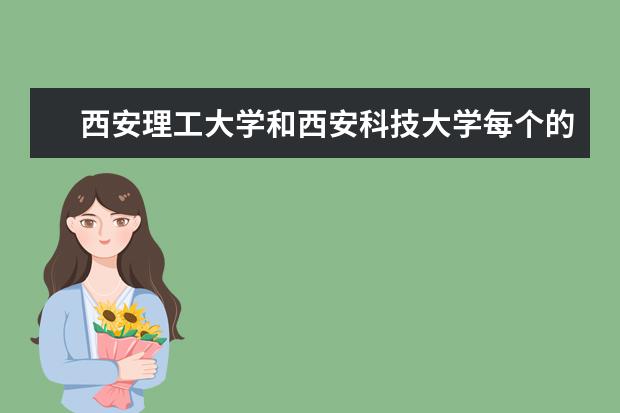 西安理工大学和西安科技大学每个的有时专业是什么?