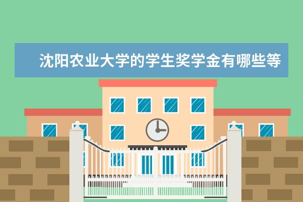 沈阳农业大学的学生奖学金有哪些等级?