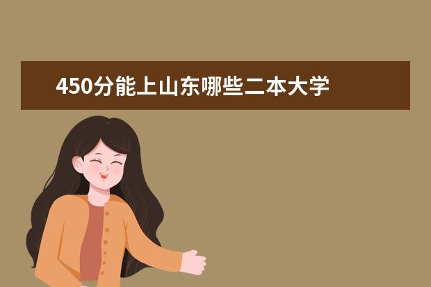 450分能上山东哪些二本大学
