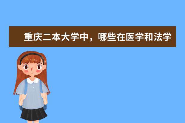 重庆二本大学中，哪些在医学和法学领域有较高声誉？