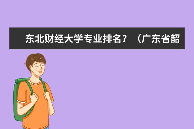 东北财经大学专业排名?(广东省韶关学院和肇兴学院的综合比较)