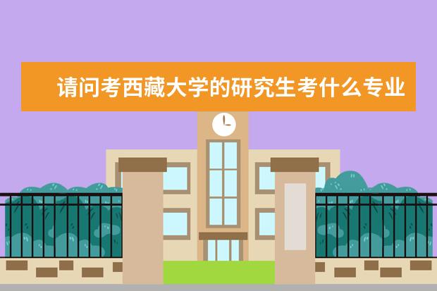 请问考西藏大学的研究生考什么专业好(不考数学的)