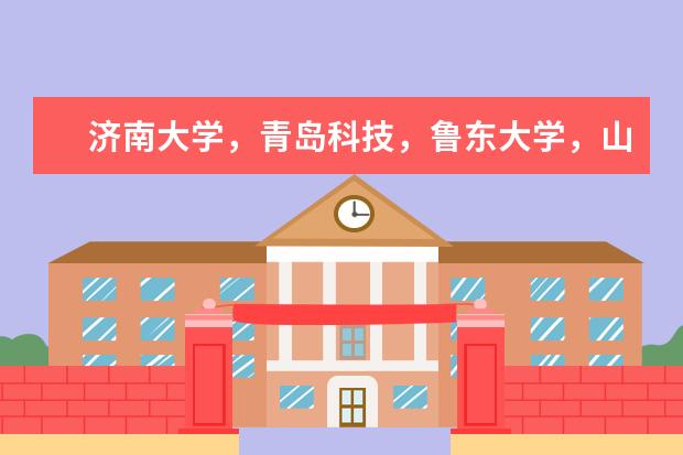 济南大学，青岛科技，鲁东大学，山东理工哪个好