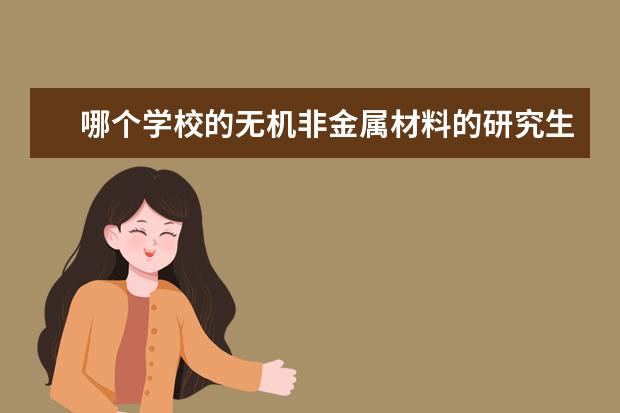 哪个学校的无机非金属材料的研究生好?