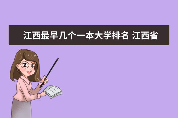 江西最早几个一本大学排名 江西省内高校排名(本科)