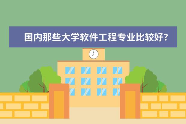 国内那些大学软件工程专业比较好?(计算机专业大学排名)