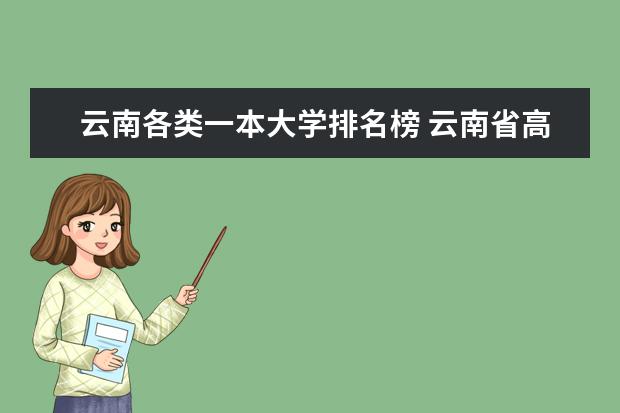 云南各类一本大学排名榜 云南省高等院校排名前十名