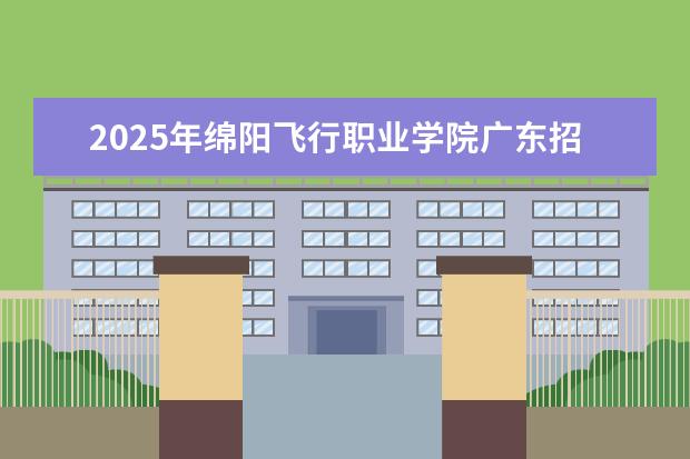 2025年绵阳飞行职业学院广东招生计划
