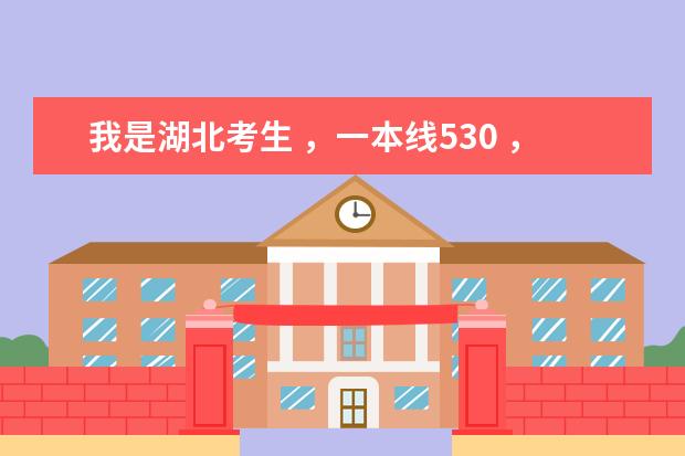 我是湖北考生 ，一本线530 ，我考了543。 能报么大学啊？谢谢！（湖北省全部二本和三本大学）