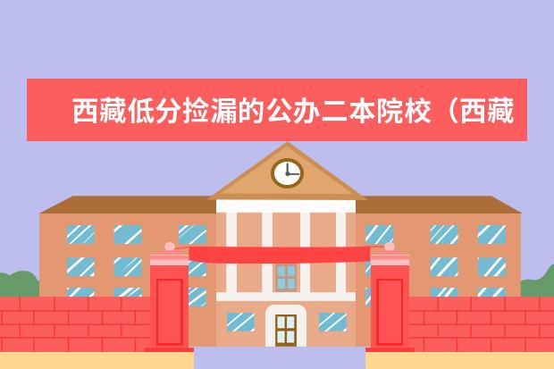 西藏低分捡漏的公办二本院校（西藏二本大学排名及录取分数线）