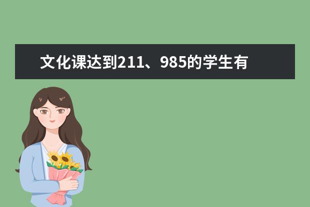文化课达到211、985的学生有必要学艺考吗?
